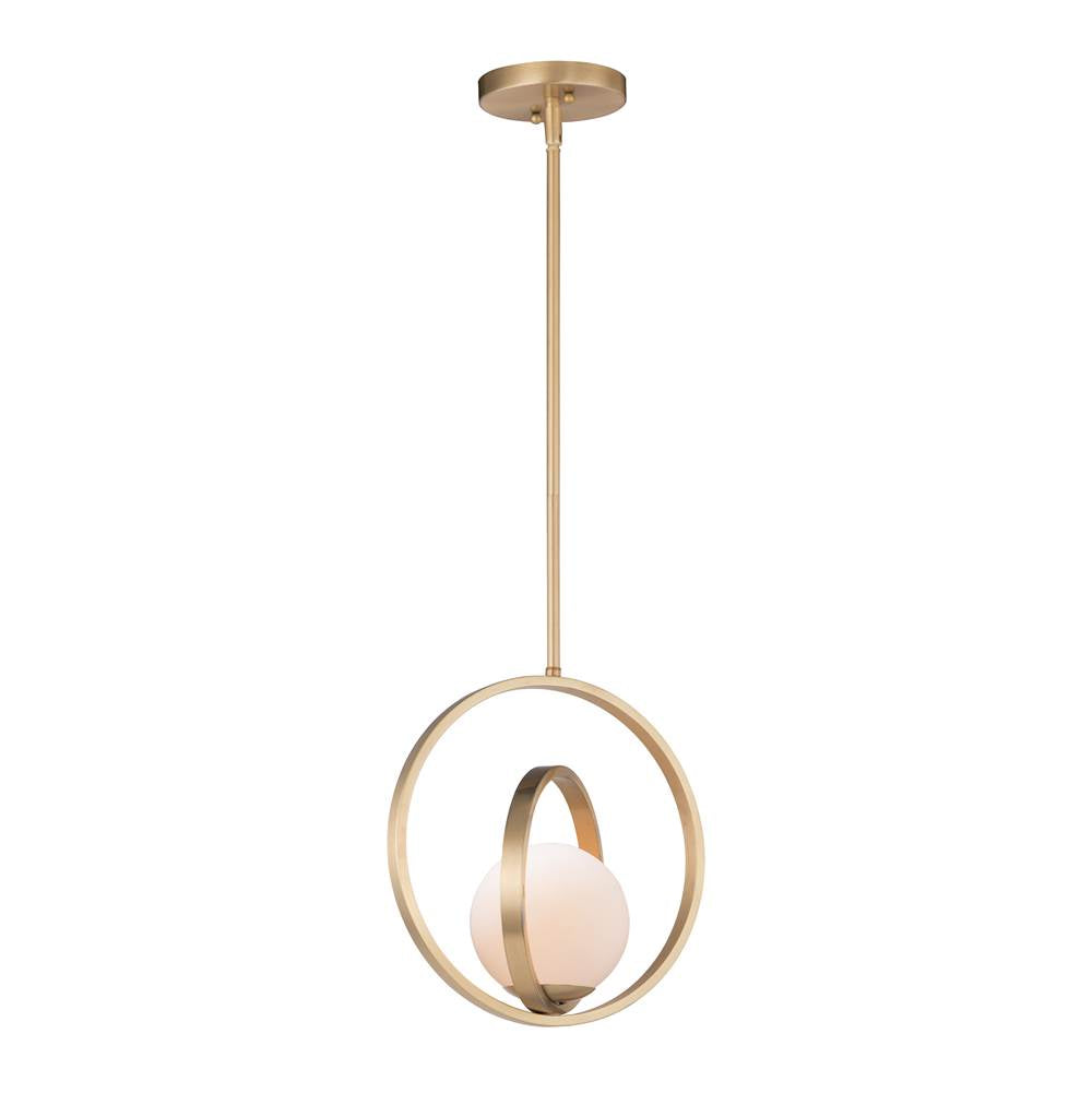 Maxim Lighting 26052SWSBR Satin Brass Coronet 1-light Pendant Image 1