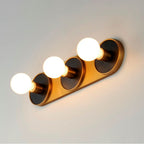Maxim Lighting 26093BKNAB Black,Natural Aged Brass Hollywood 3-light Sconce Image 3