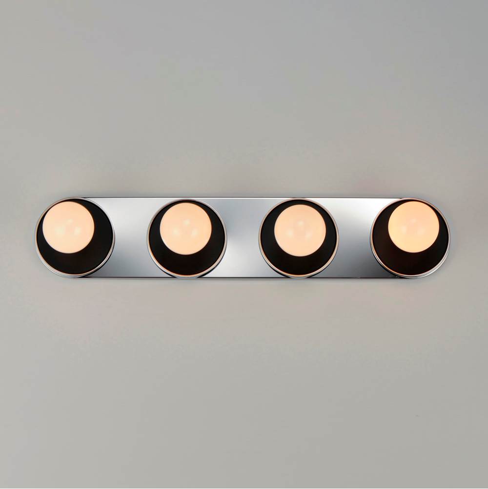 Maxim Lighting 26094WTBKPC Polished Chrome Hollywood 4-light Sconce Image 2