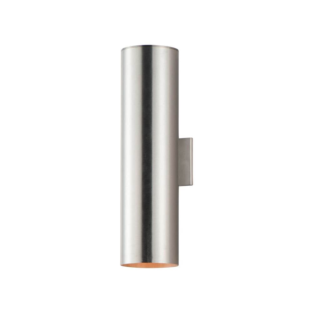 Maxim Lighting 26105AL Brushed Aluminum Outpost 2-light 22''h Outdoor Wall Sconce Image 1