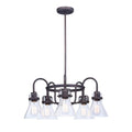 Maxim Lighting 26117CDOI/BUL Oil Rubbed Bronze Seafarer 5-light Chandelier With Bulbs Image 1