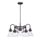 Maxim Lighting 26117CDOI/BUL Oil Rubbed Bronze Seafarer 5-light Chandelier With Bulbs Image 1