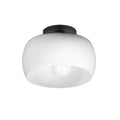 Maxim Lighting 26149WTBK White,Black Glazed Flush Mount Image 1