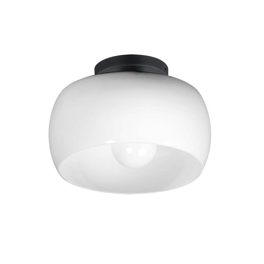 Maxim Lighting 26149WTBK White,Black Glazed Flush Mount Image 1