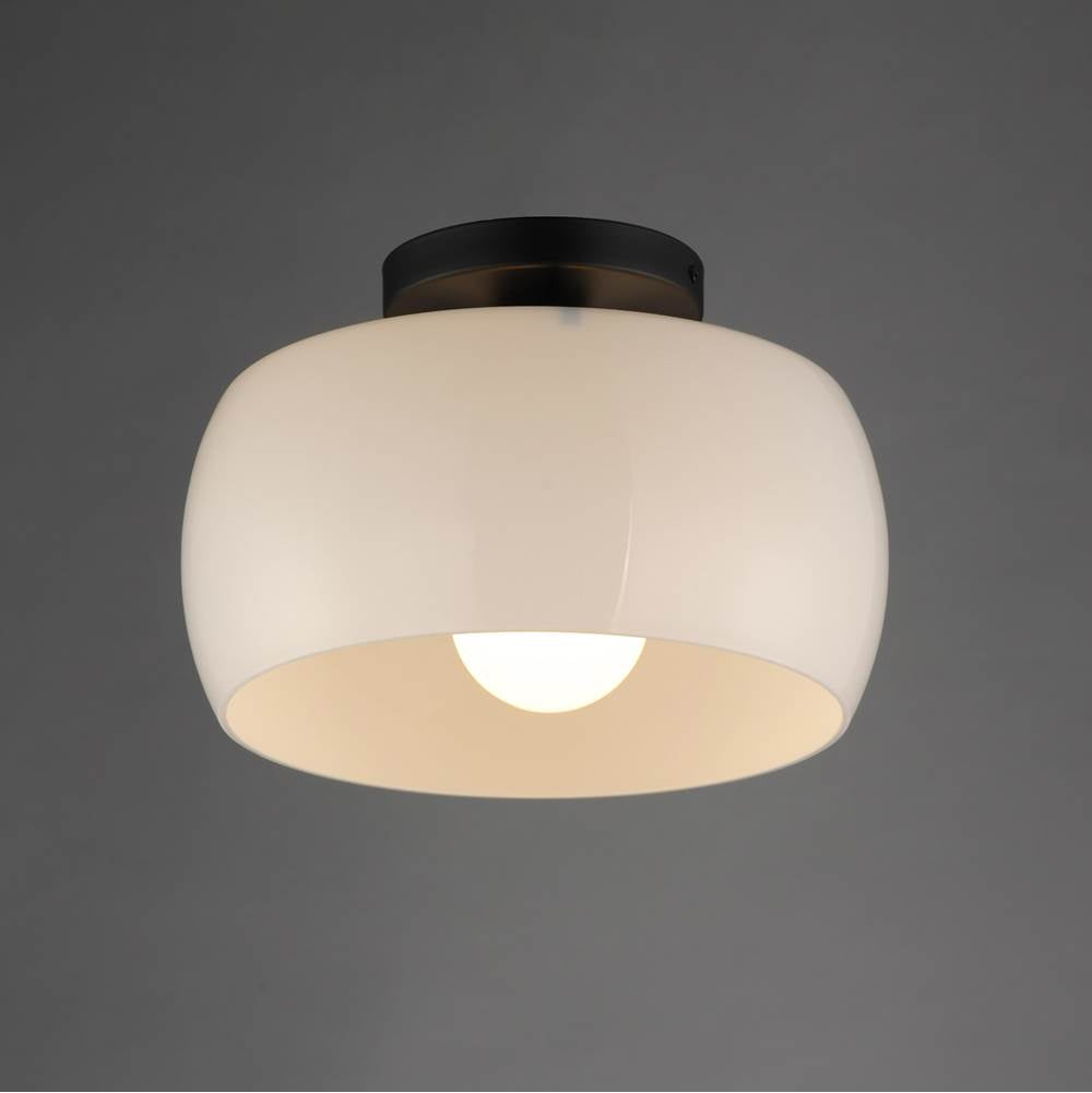 Maxim Lighting 26149WTBK White,Black Glazed Flush Mount Image 3