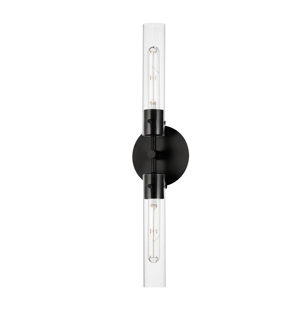 Maxim Lighting 26370CLBK Black Equilibrium 2-light Wall Sconce Image 1