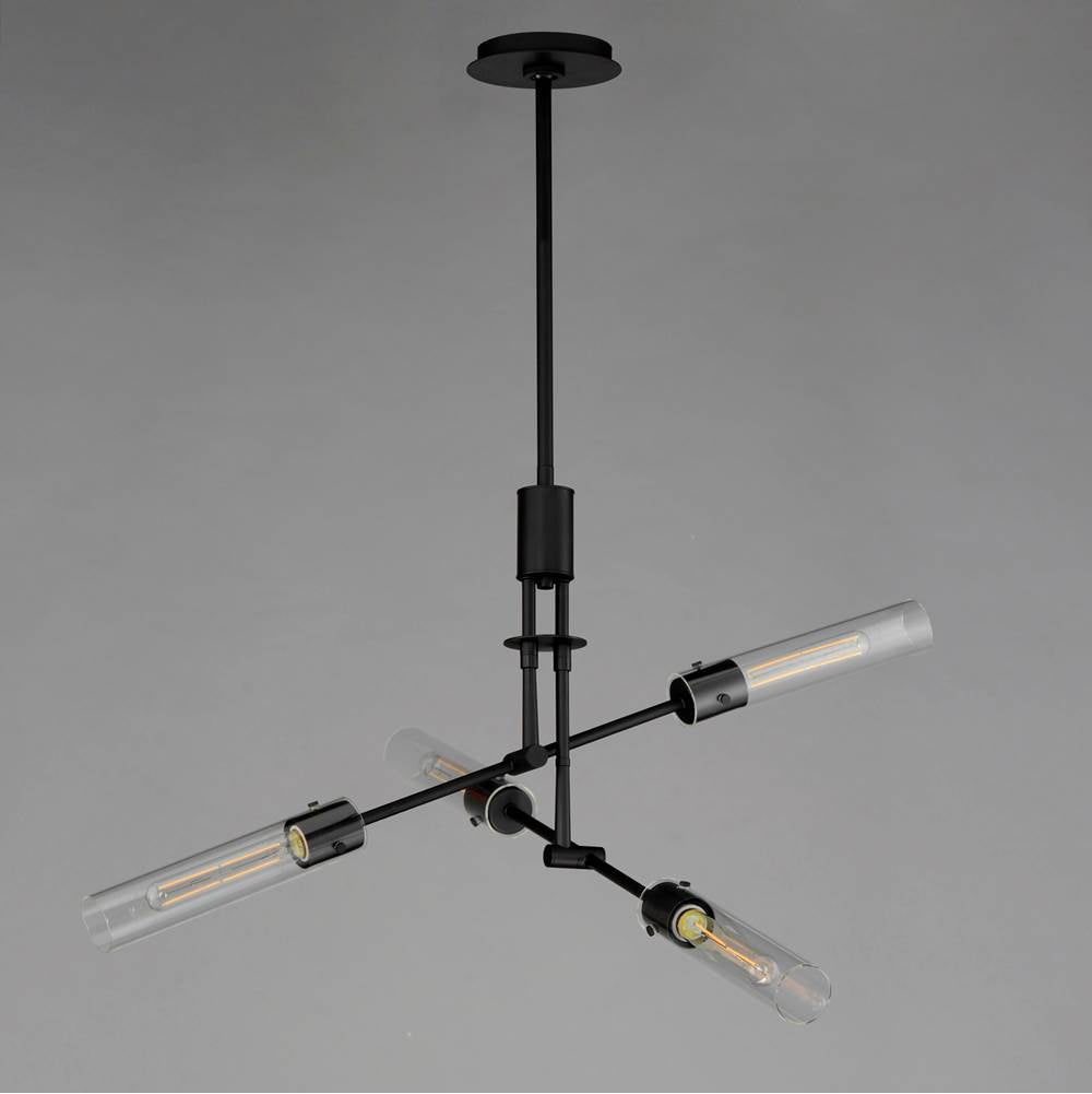 Maxim Lighting 26374CLBK Black Equilibrium 4-light Flush Mount Convertible Image 3