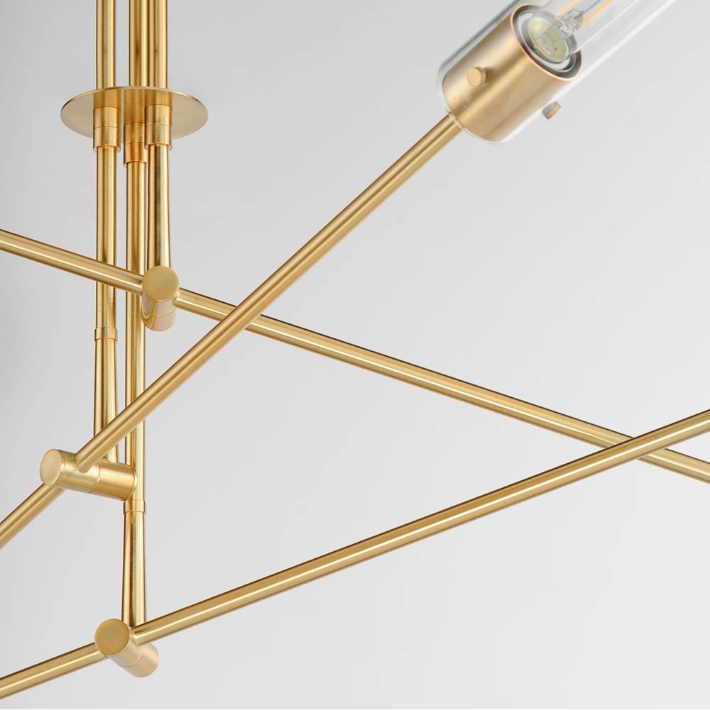 Maxim Lighting 26376CLNAB Natural Aged Brass Equilibrium 6-light Pendant Image 3