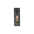 Maxim Lighting 2640BKAB Black,Antique Brass Capitol 1-light Wall Sconce Image 1
