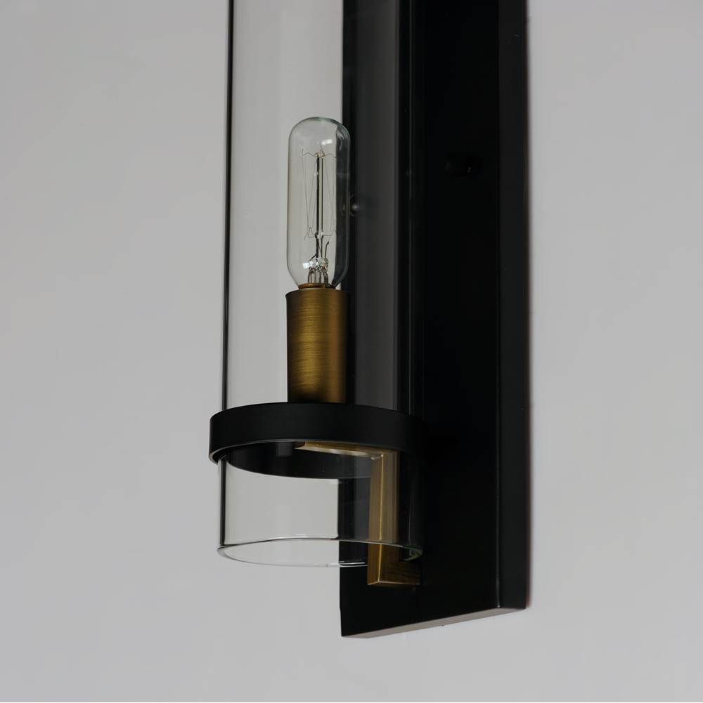 Maxim Lighting 2640BKAB Black,Antique Brass Capitol 1-light Wall Sconce Image 2