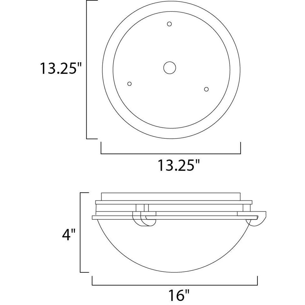 Maxim Lighting Malaga 3-light Flush Mount