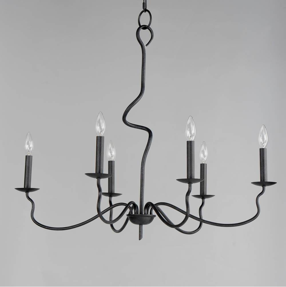Maxim Lighting 27706BO Black Oxide Padrona 6-light Chandelier Image 3