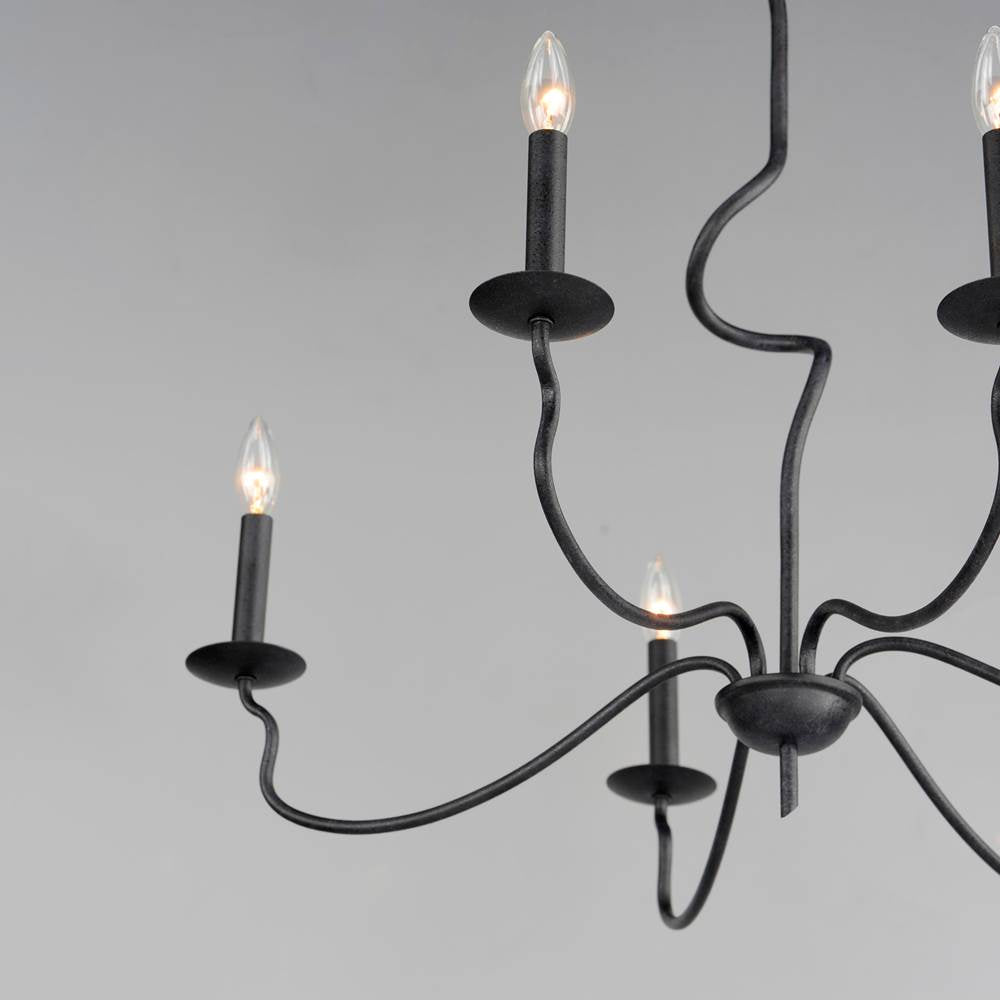 Maxim Lighting 27706BO Black Oxide Padrona 6-light Chandelier Image 2