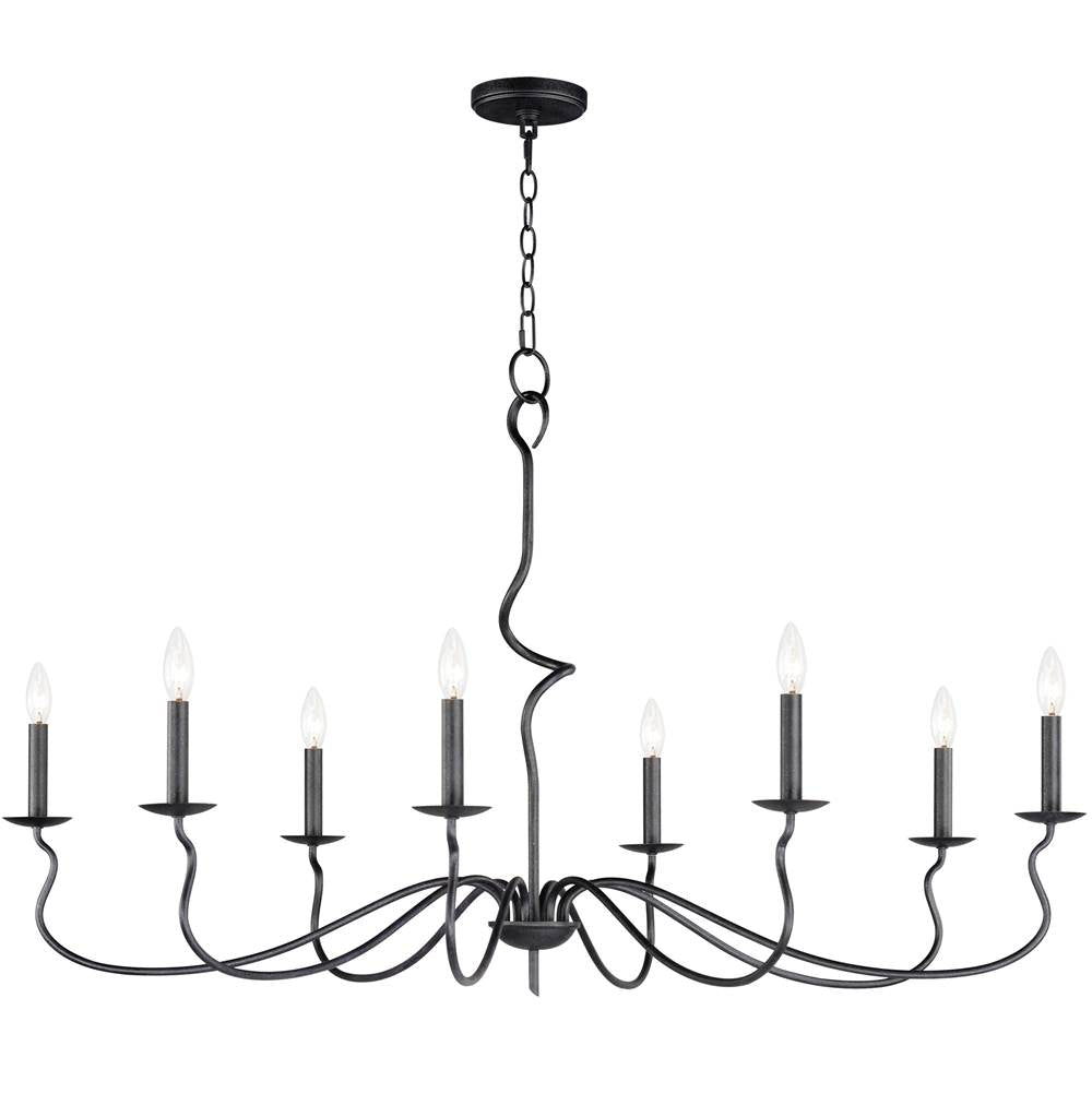 Maxim Lighting 27708BO Black Oxide Padrona 8-light Chandelier Image 1