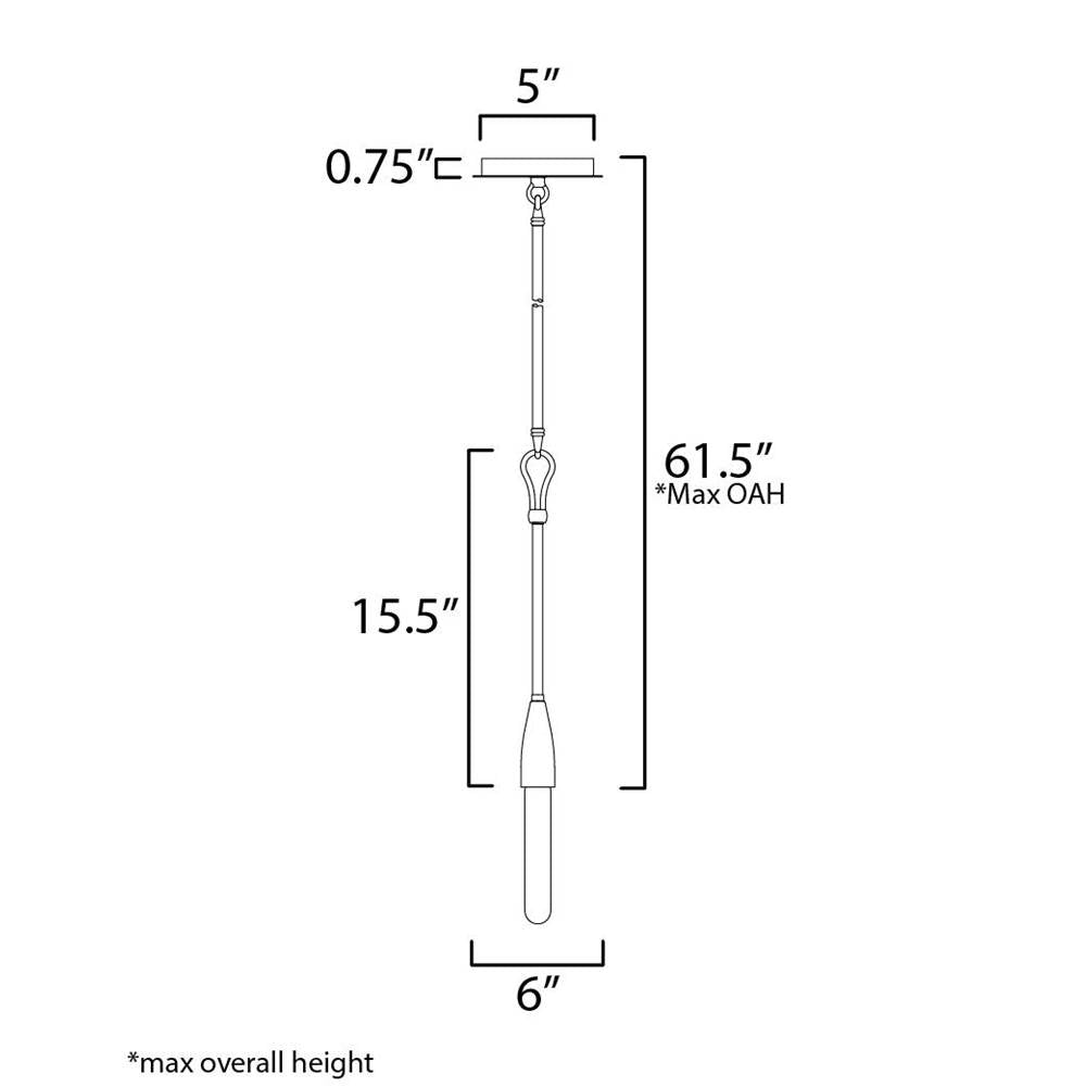 Maxim Lighting 27711AR Anthracite Pioneer 1-light Pendant Image 2