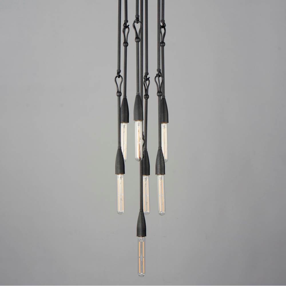 Maxim Lighting 27716AR Anthracite Pioneer 7-light Pendant Image 4