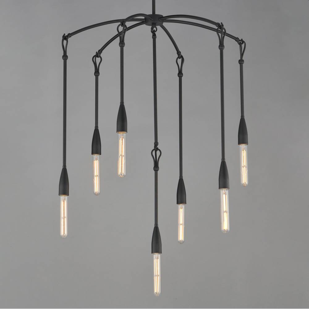 Maxim Lighting 27718AR Anthracite Pioneer 7-light Chandelier Image 3