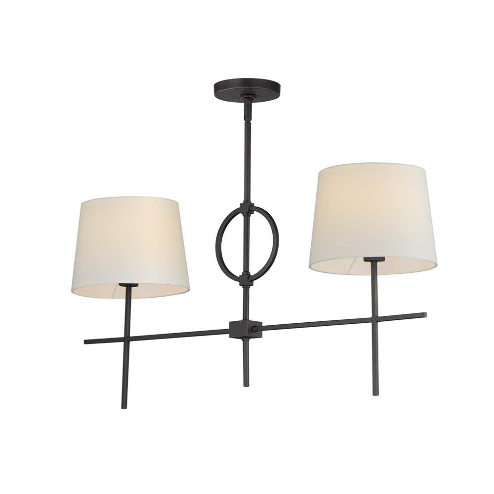 Maxim Lighting 27722OFCHL Charcoal Bronze Paoli 2-light Pendant Image 1