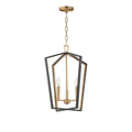 Maxim Lighting 28613BKNAB Black,Natural Aged Brass Melrose 3-light Pendant Image 1