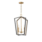 Maxim Lighting 28613BKNAB Black,Natural Aged Brass Melrose 3-light Pendant Image 1