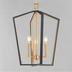 Maxim Lighting 28613BKNAB Black,Natural Aged Brass Melrose 3-light Pendant Image 2