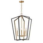 Maxim Lighting 28615BKNAB Black,Natural Aged Brass Melrose 5-light Pendant Image 1