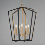 Maxim Lighting 28615BKNAB Black,Natural Aged Brass Melrose 5-light Pendant Image 3