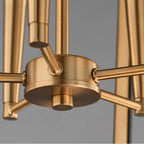 Maxim Lighting 28615BKNAB Black,Natural Aged Brass Melrose 5-light Pendant Image 2