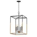 Maxim Lighting 28625BKWBR Black,Weathered Brass Soho 4-light Large Pendant Image 1