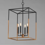 Maxim Lighting 28625BKWBR Black,Weathered Brass Soho 4-light Large Pendant Image 2