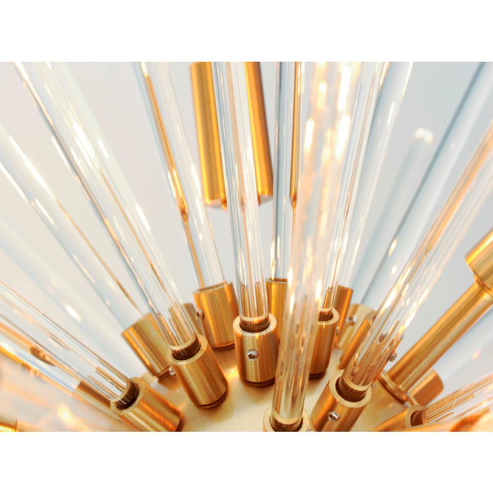 Maxim Lighting 28664CLSBR Satin Brass Polaris 12-light Pendant Image 4