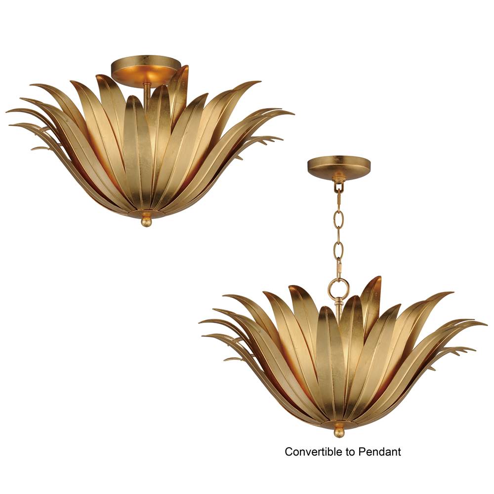 Maxim Lighting Firenze 3-light Semi-flush/pendant Convertible