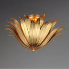 Maxim Lighting 28710GL Gold Leaf Firenze 3-light Semi-flush/pendant Convertible Image 3