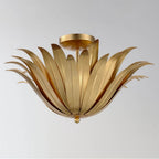 Maxim Lighting 28710GL Gold Leaf Firenze 3-light Semi-flush/pendant Convertible Image 2
