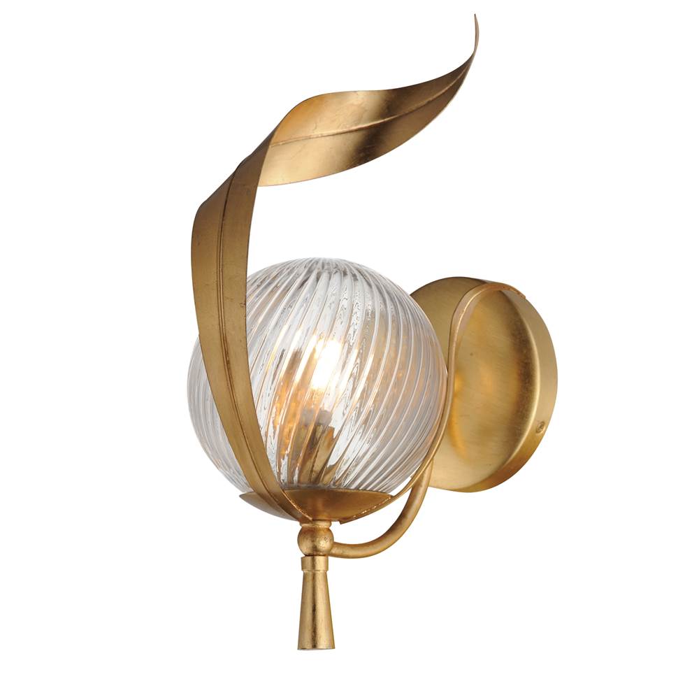 Maxim Lighting 28711CRGL Gold Leaf Firenze Wall Sconce Image 1