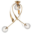 Maxim Lighting 28714CRGL Gold Leaf Firenze 3-light Flush Mount Image 1