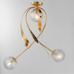 Maxim Lighting 28714CRGL Gold Leaf Firenze 3-light Flush Mount Image 3