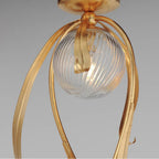 Maxim Lighting 28714CRGL Gold Leaf Firenze 3-light Flush Mount Image 2