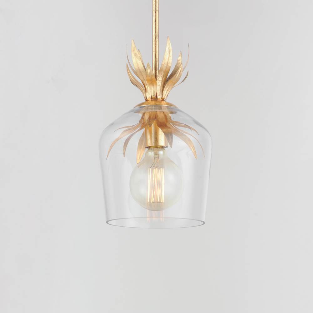 Maxim Lighting 2871GL Gold Leaf Paloma Single Pendant Image 3