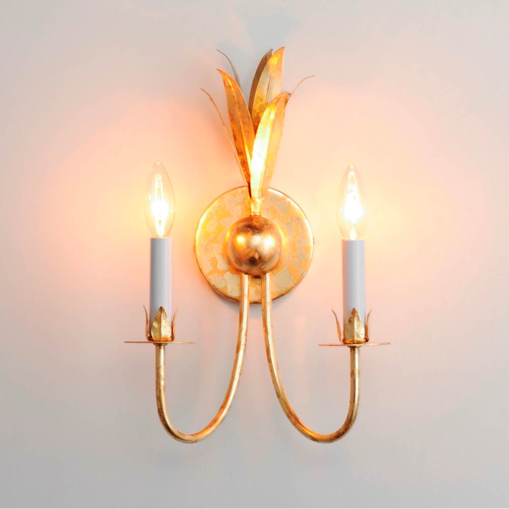 Maxim Lighting 2882GL Gold Leaf Paloma 2-light Sconce Image 3