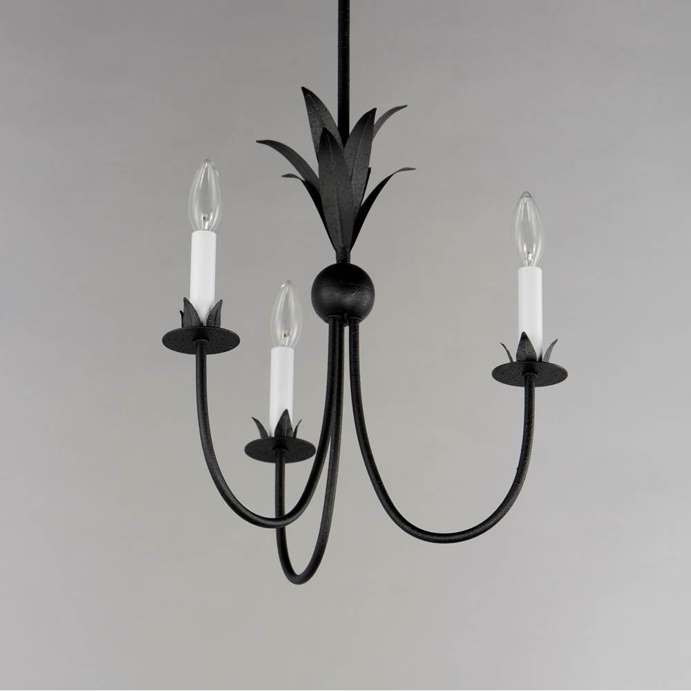 Maxim Lighting 2883AR Anthracite Paloma 3-light Chandelier Image 3