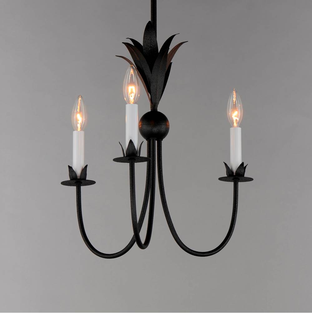 Maxim Lighting 2883AR Anthracite Paloma 3-light Chandelier Image 2