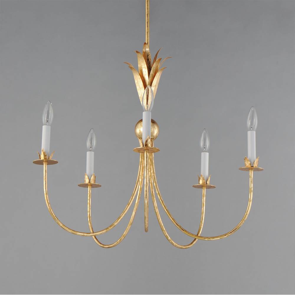 Maxim Lighting 2885GL Gold Leaf Paloma 5-light Chandelier Image 3