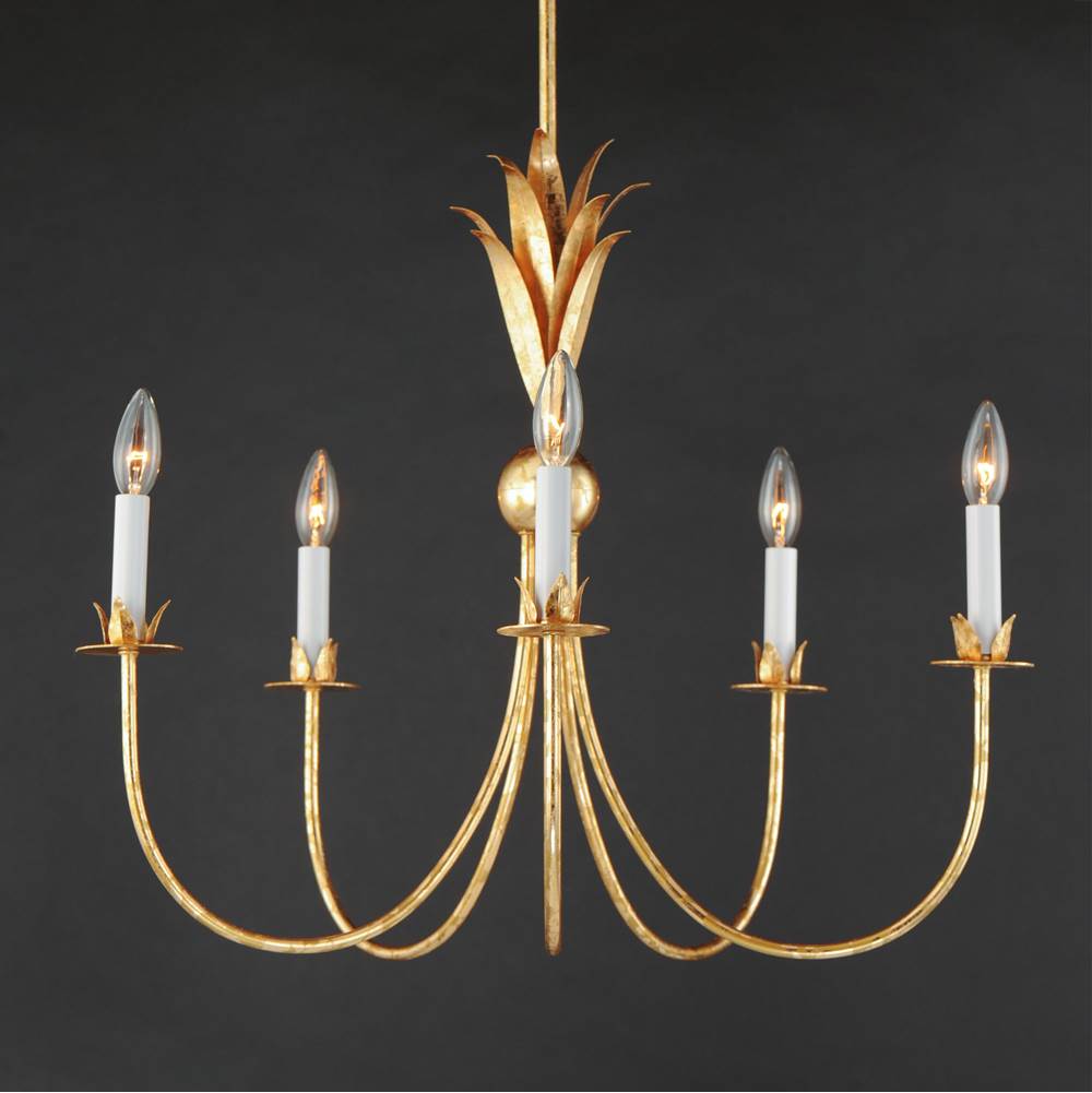 Maxim Lighting 2885GL Gold Leaf Paloma 5-light Chandelier Image 2