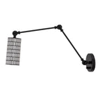 Maxim Lighting 29120BKWT Black,White Shaka 1-light Swing Arm Wall Sconce Image 1