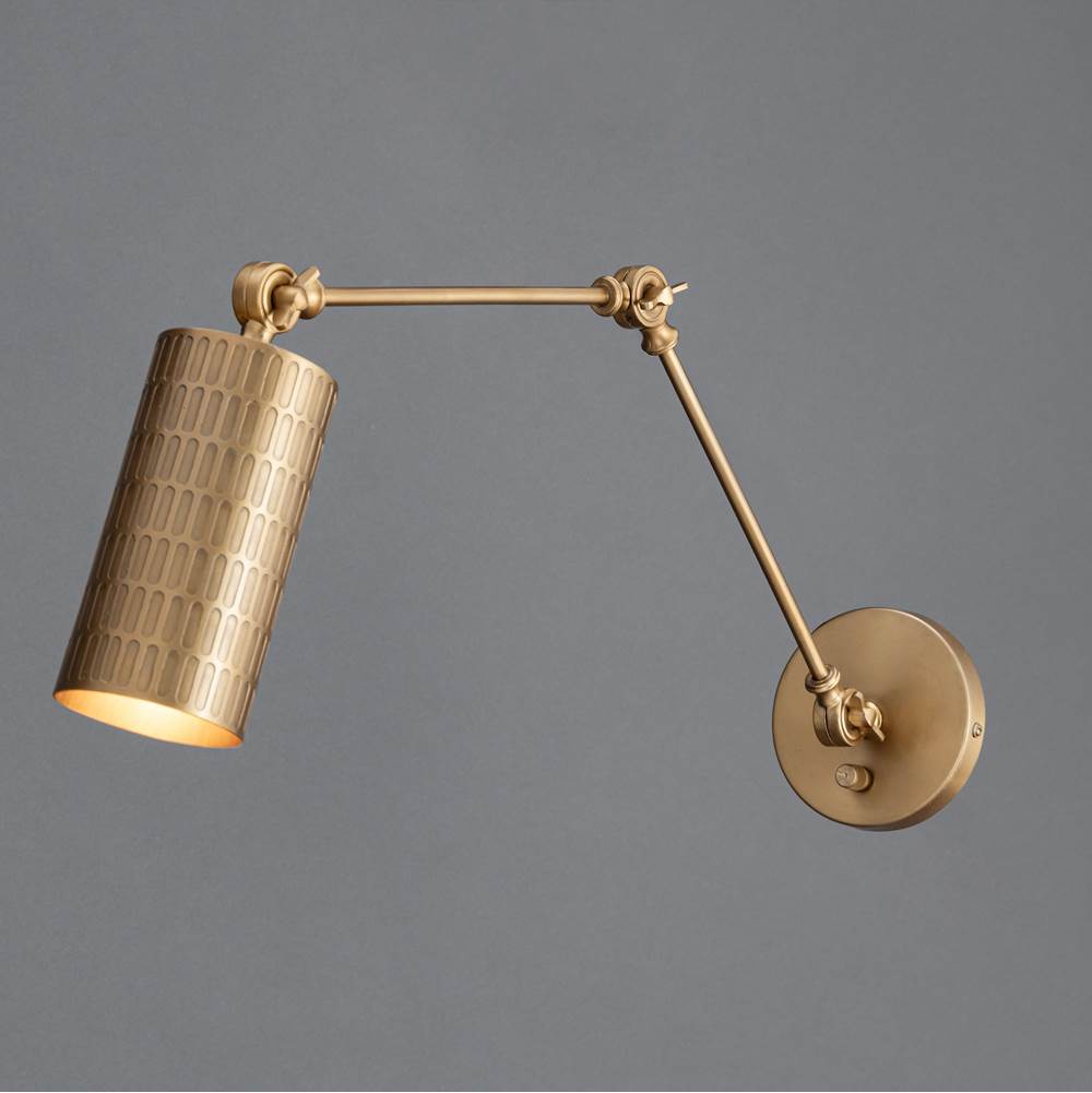 Maxim Lighting 29120WBR Weathered Brass Shaka 1-light Swing Arm Wall Sconce Image 3