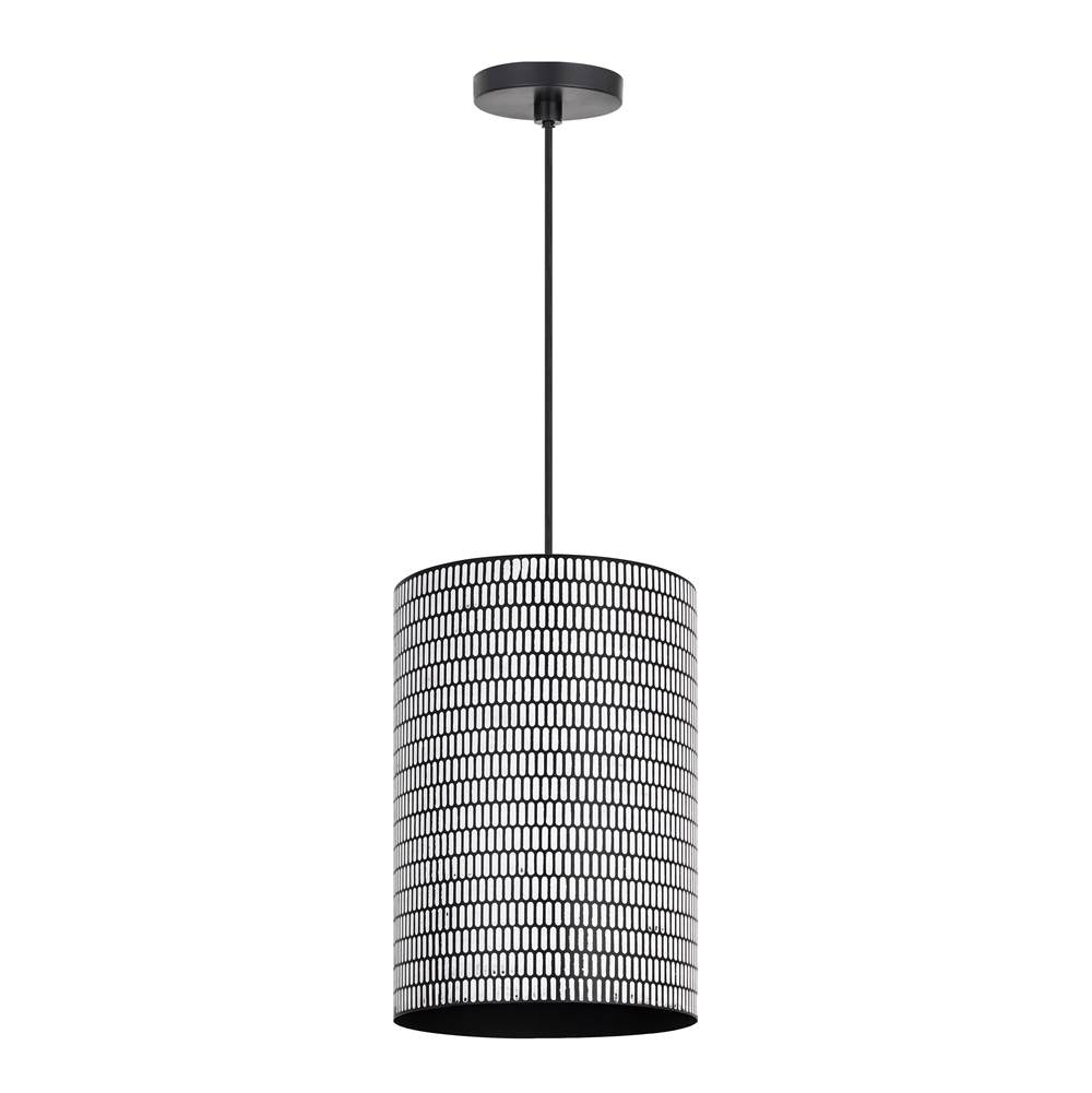 Maxim Lighting 29123BKWT Black,White Shaka 1-light Pendant Image 1