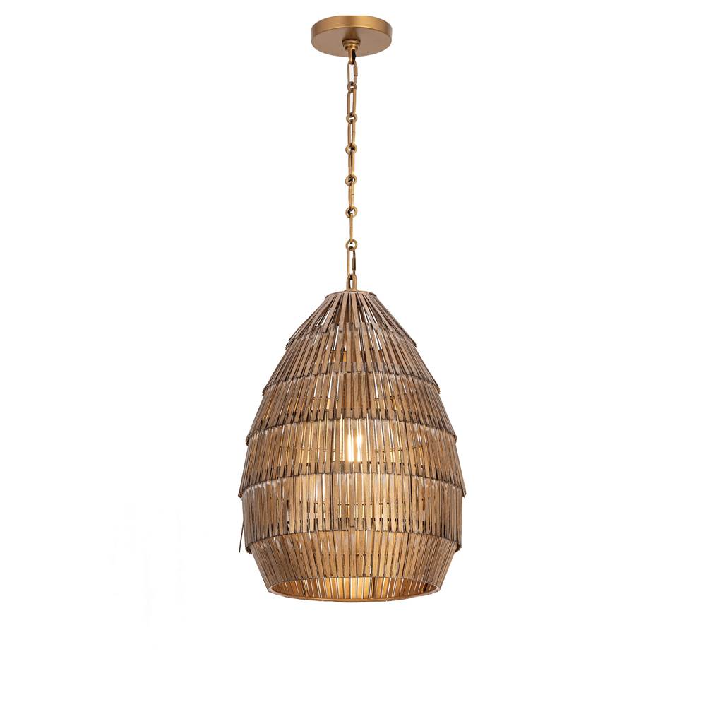 Maxim Lighting 29181AB Antique Brass Gilda Pendant Image 1
