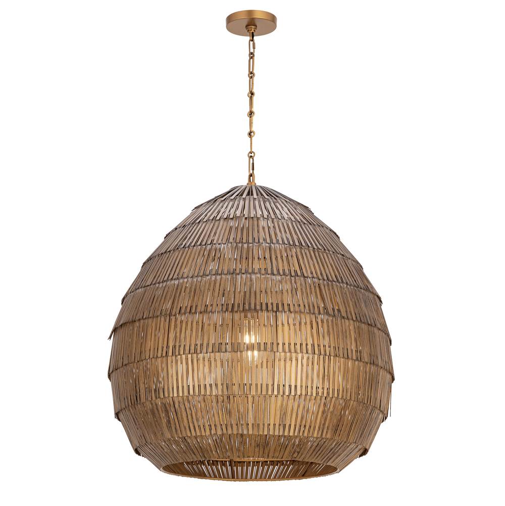 Maxim Lighting 29183AB Antique Brass Gilda X-large Pendant Image 1