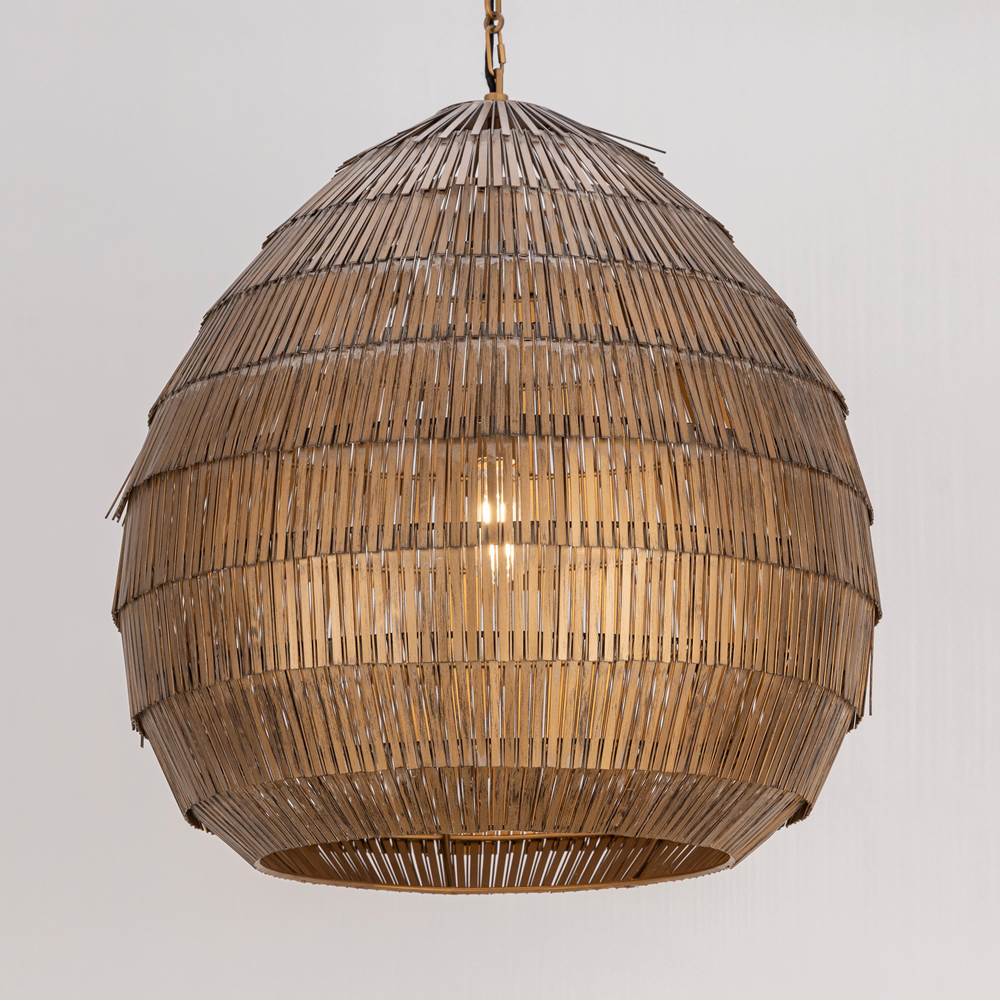 Maxim Lighting 29183AB Antique Brass Gilda X-large Pendant Image 3